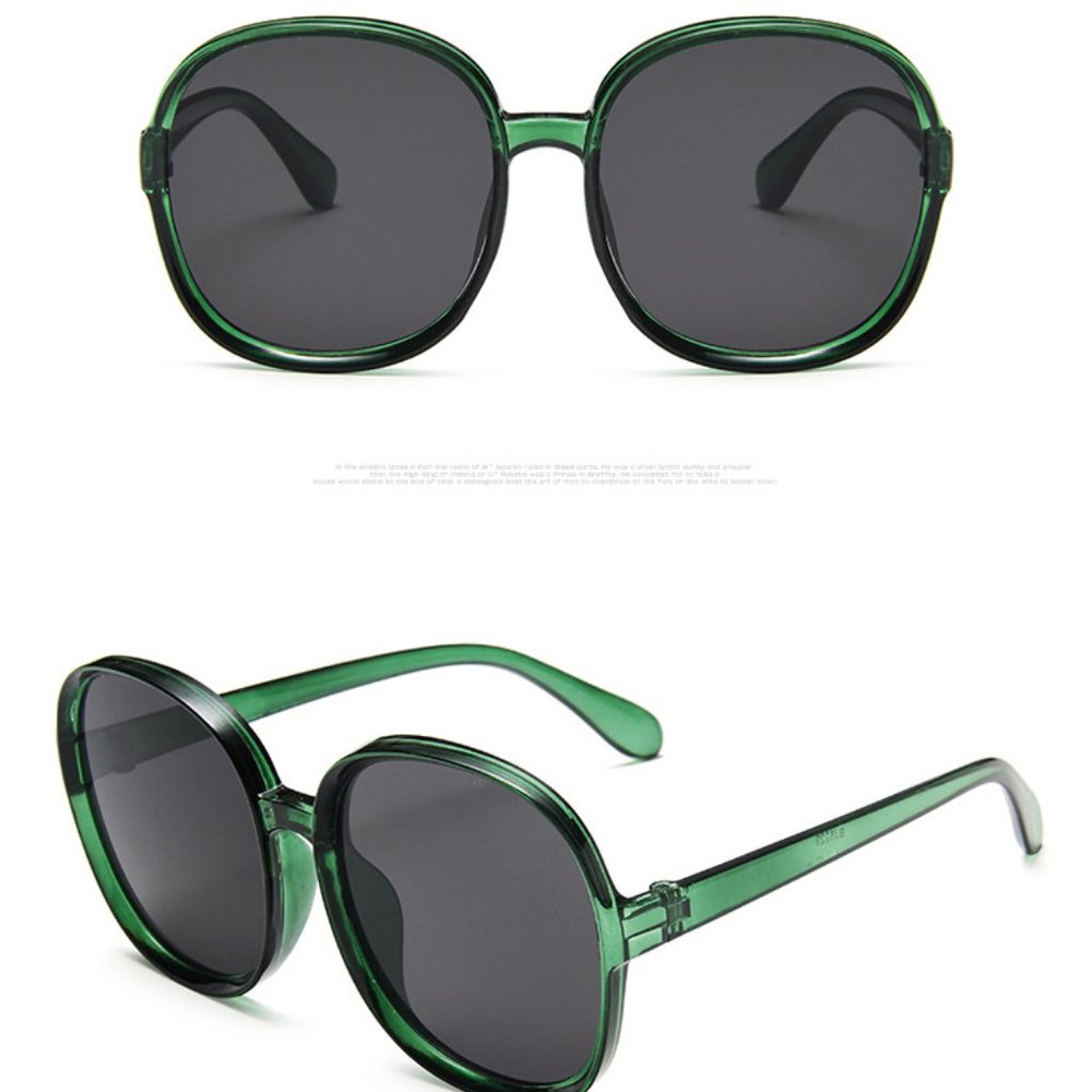 NEW Large Round Frame Plastic Classic Sunglasses - Picture 3 of 7